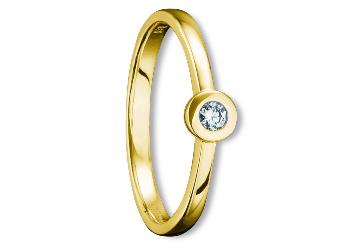 ONE ELEMENT Diamantring 0.05 ct Diamant Brillant Ring aus 585 Gelbgold, Damen Gold Schmuck von ONE ELEMENT