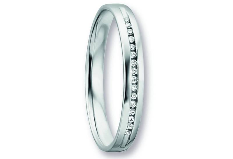 ONE ELEMENT Diamantring 0.07 ct Diamant Brillant Ring aus 585 Weißgold, Klassische Eleganz – veredelt mit funkelndem Diamantbesatz von ONE ELEMENT
