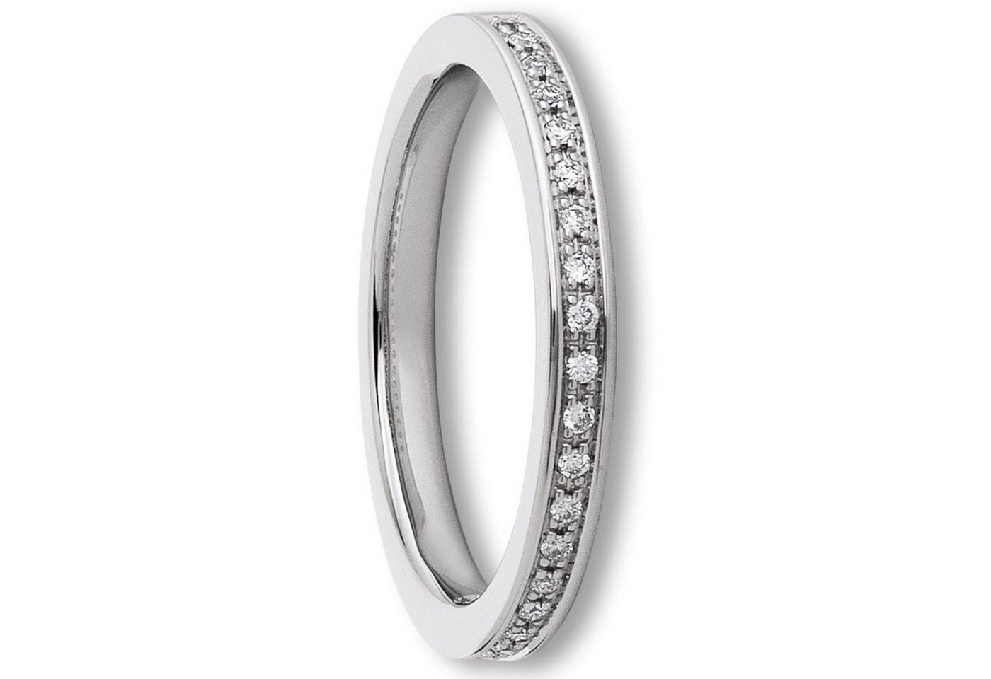 ONE ELEMENT Diamantring 0.1 ct Diamant Brillant Ring aus 585 Weißgold, Damen Gold Schmuck von ONE ELEMENT