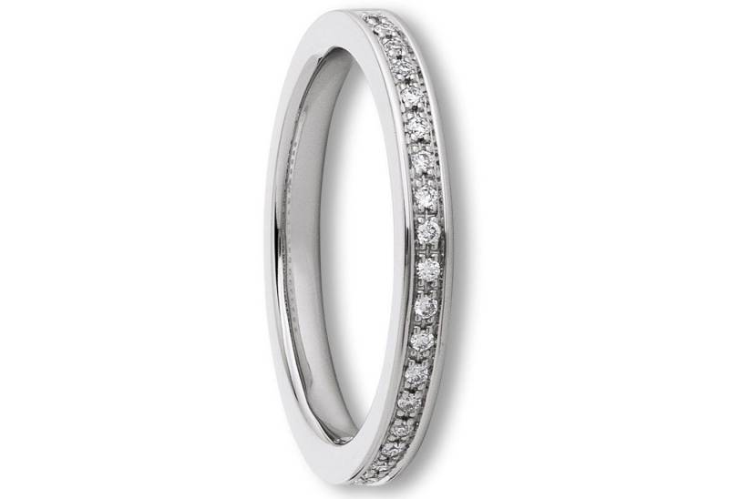 ONE ELEMENT Diamantring 0.1 ct Diamant Brillant Ring aus 585 Weißgold, Damen Gold Schmuck von ONE ELEMENT
