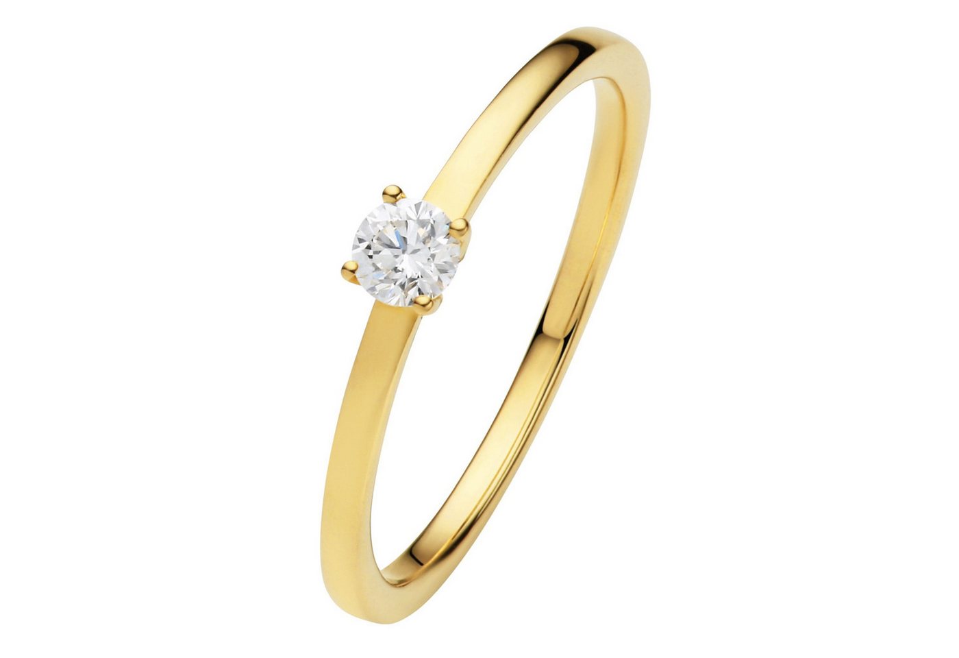 ONE ELEMENT Diamantring 0.15 ct Diamant Brillant Ring aus 585 Gelbgold, Damen Gold Schmuck von ONE ELEMENT