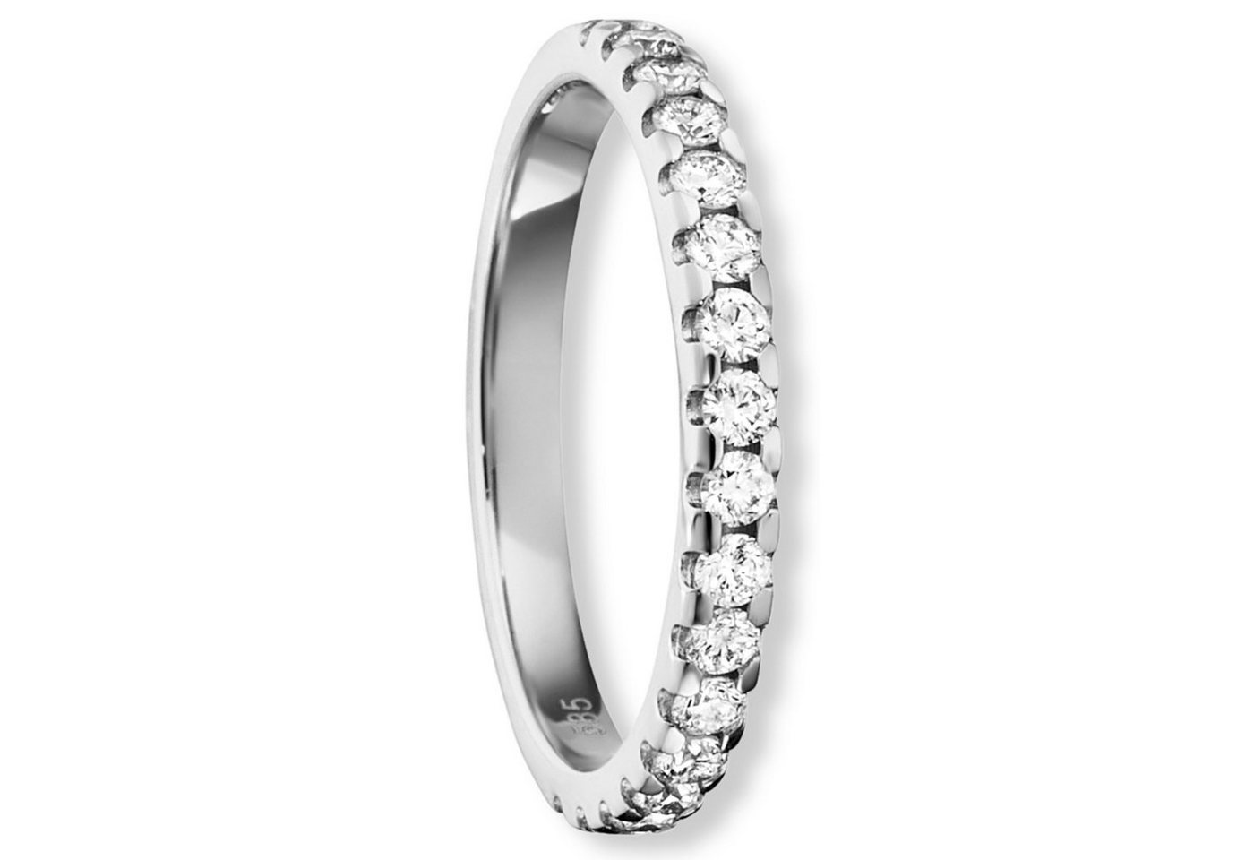 ONE ELEMENT Diamantring 0.5 ct Diamant Brillant Ring aus 585 Weißgold, Sorgfältig gefertigt – zarte Diamantakzente mit besonderer Strahlkraft von ONE ELEMENT