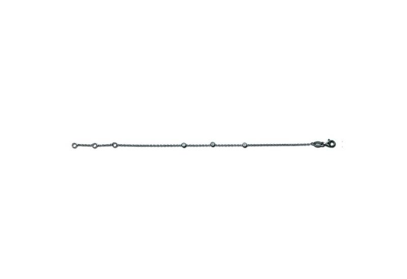 ONE ELEMENT Fußkette Fußkettchen Rundankerkette aus 925 Silber 25 cm, Fein gearbeitet – angenehm zu tragen und vielseitig kombinierbar von ONE ELEMENT