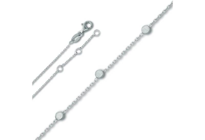 ONE ELEMENT Fußkette Fußkettchen Rundankerkette aus 925 Silber 25 cm, Formschön & ausgewogen – dezente Anmutung mit Stil von ONE ELEMENT