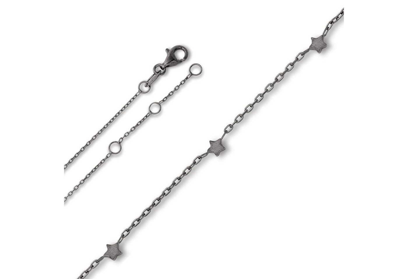 ONE ELEMENT Fußkette Fußkettchen Rundankerkette aus 925 Silber 25 cm, Klassisch & stilvoll – ein Begleiter für viele Anlässe von ONE ELEMENT