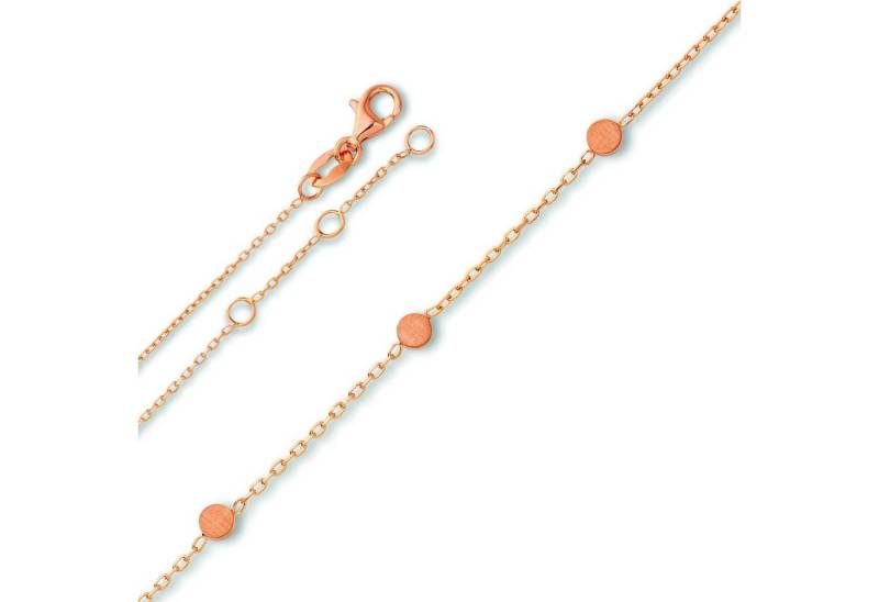 ONE ELEMENT Fußkette Fußkettchen Rundankerkette aus 925 Silber 25 cm, Zurückhaltend & edel – passt zu eleganten wie lässigen Looks von ONE ELEMENT