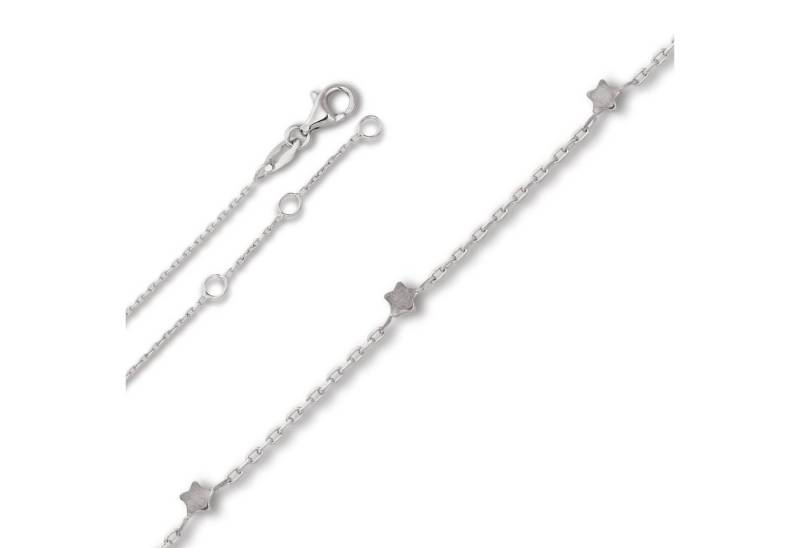 ONE ELEMENT Fußkette Fußkettchen aus 925 Silber 25 cm, Damen Silber Schmuck Rundankerkette von ONE ELEMENT