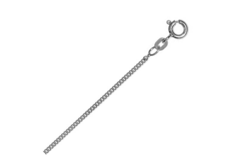 ONE ELEMENT Goldkette Halskette Panzerkette aus 333 Weißgold Ø 1,4 mm, Klassisch & stilvoll – ein Begleiter für viele Anlässe von ONE ELEMENT