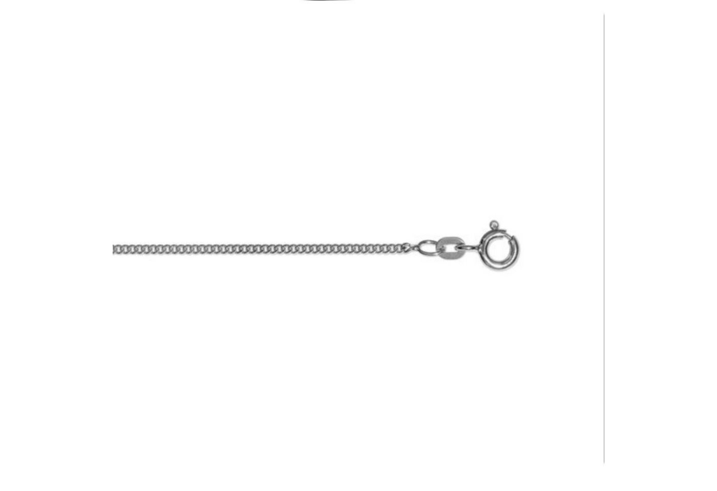 ONE ELEMENT Goldkette Halskette Panzerkette aus 585 Weißgold Ø 1,4 mm, Damen Gold Schmuck Panzerkette von ONE ELEMENT