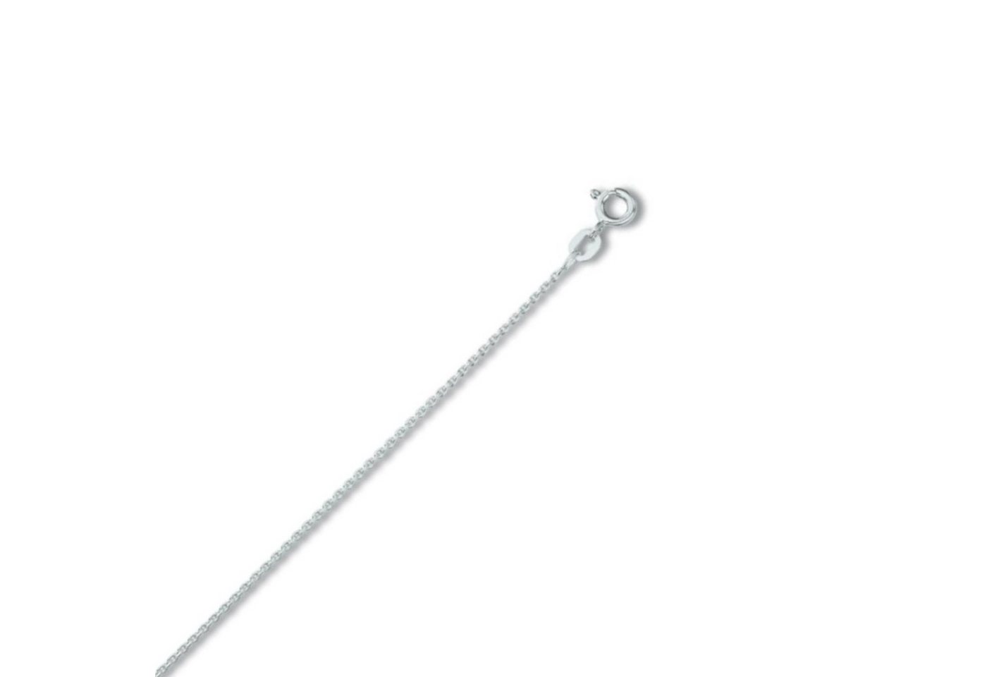 ONE ELEMENT Goldkette Halskette Rundankerkette aus 333 Weißgold Ø 1,2 mm, Damen Gold Schmuck Rundankerkette von ONE ELEMENT