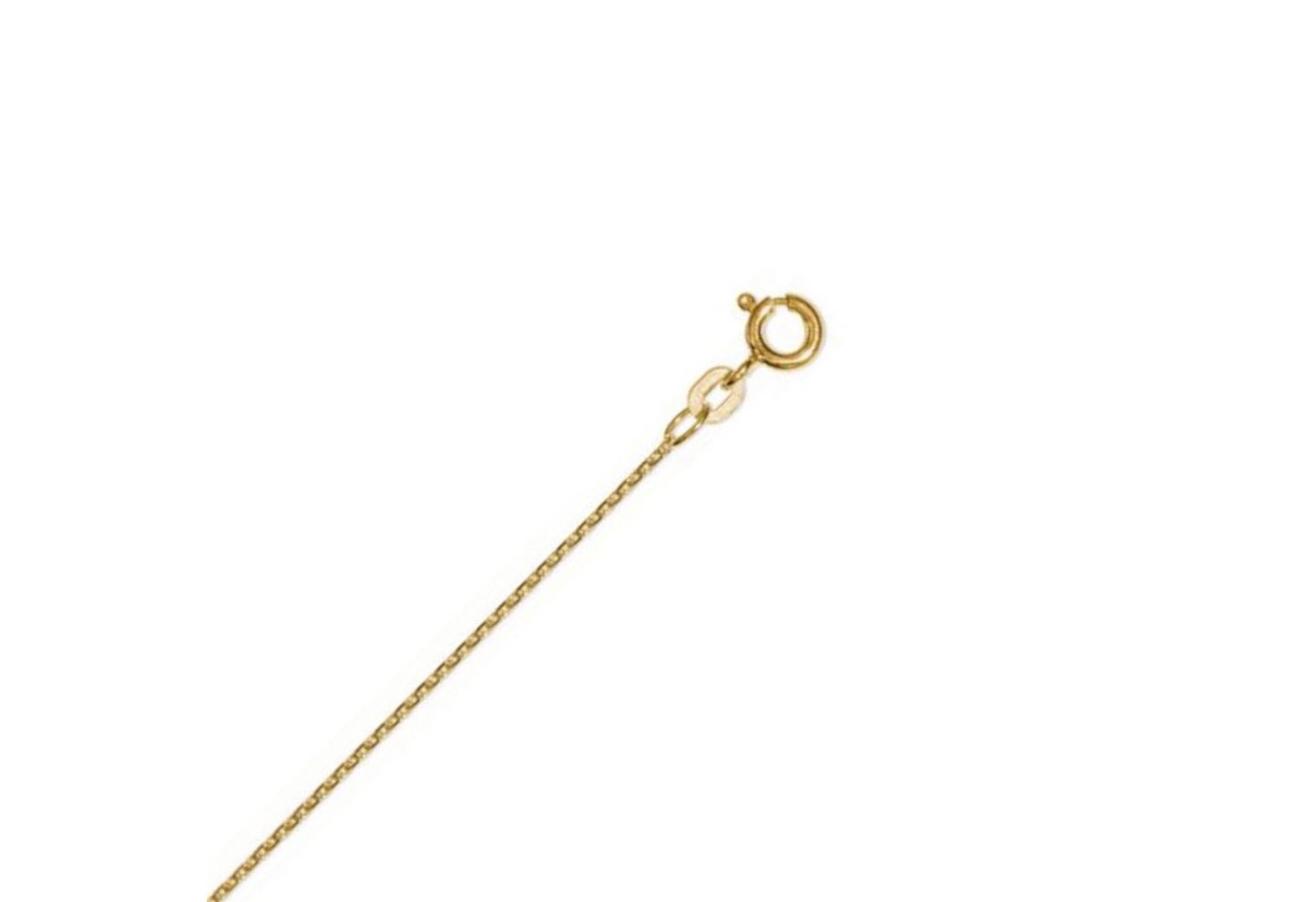 ONE ELEMENT Goldkette Halskette Rundankerkette aus 585 Gelbgold Ø 1,2 mm, Harmonisch gestaltet – ruhiges Design mit feinem Ausdruck von ONE ELEMENT