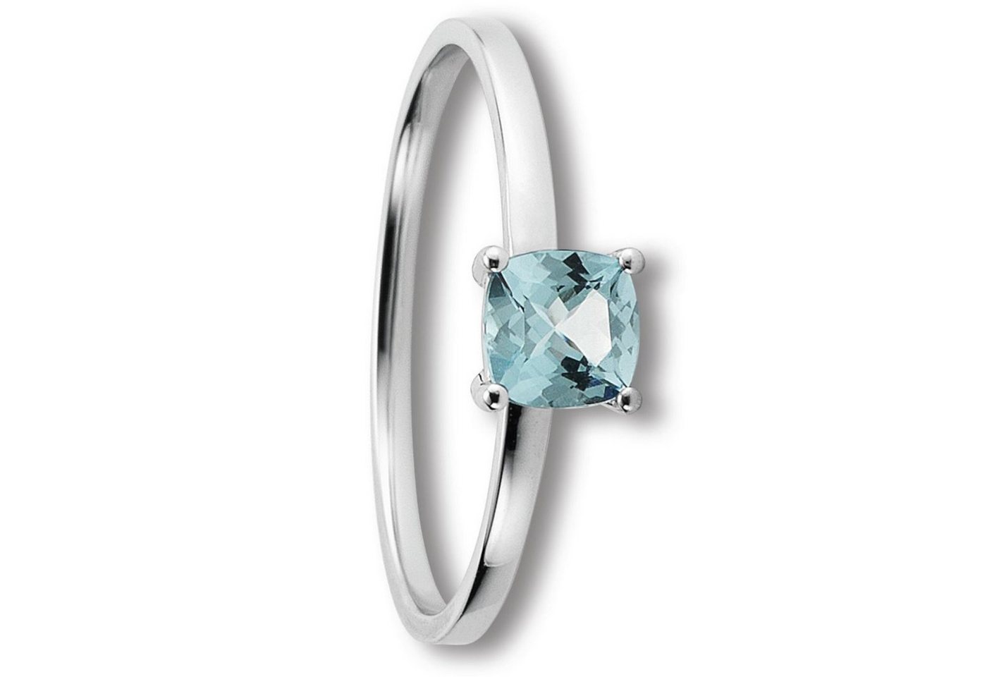 ONE ELEMENT Goldring Blau Topas Ring aus 333 Weißgold, Schönes Strahlen – ein Detail mit liebevoller Wirkung von ONE ELEMENT