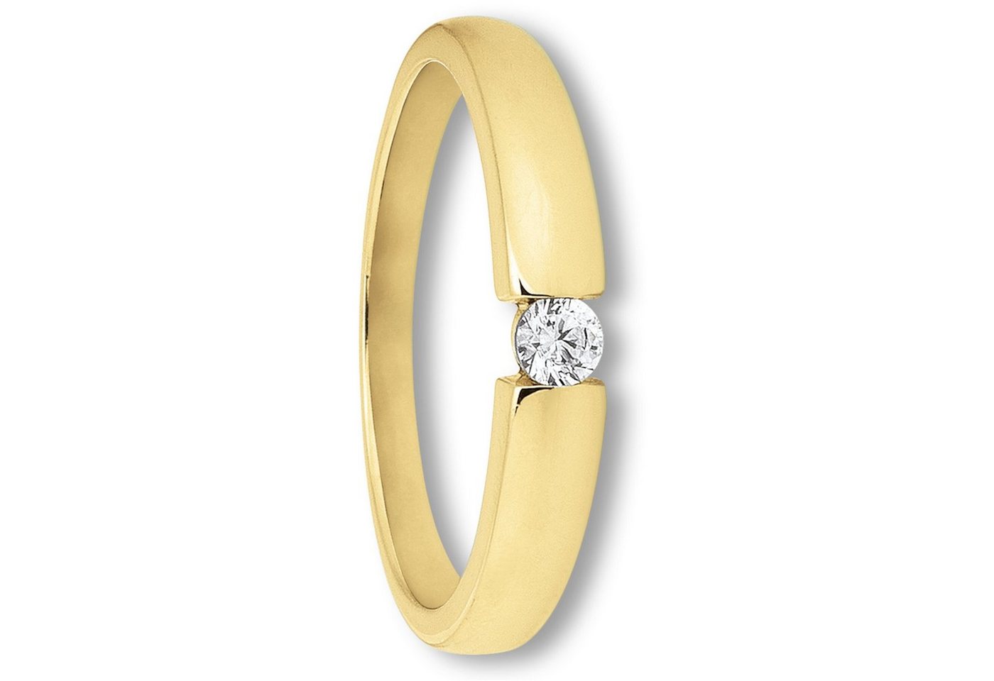 ONE ELEMENT Goldring Zirkonia Ring aus 333 Gelbgold, Damen Gold Schmuck von ONE ELEMENT