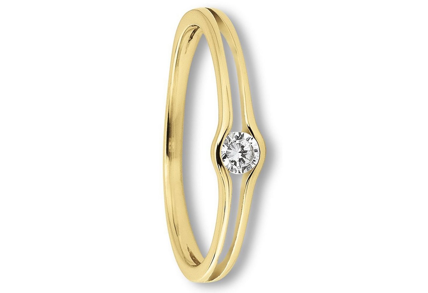 ONE ELEMENT Goldring Zirkonia Ring aus 333 Gelbgold, Damen Gold Schmuck von ONE ELEMENT