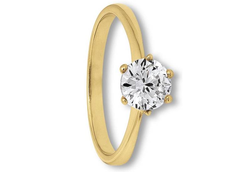 ONE ELEMENT Goldring Zirkonia Ring aus 333 Gelbgold, Damen Gold Schmuck von ONE ELEMENT