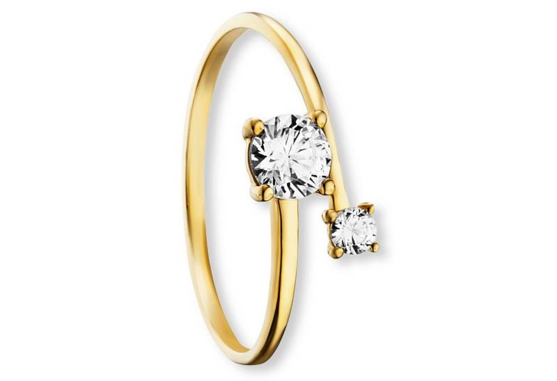 ONE ELEMENT Goldring Zirkonia Ring aus 333 Gelbgold, Damen Gold Schmuck von ONE ELEMENT