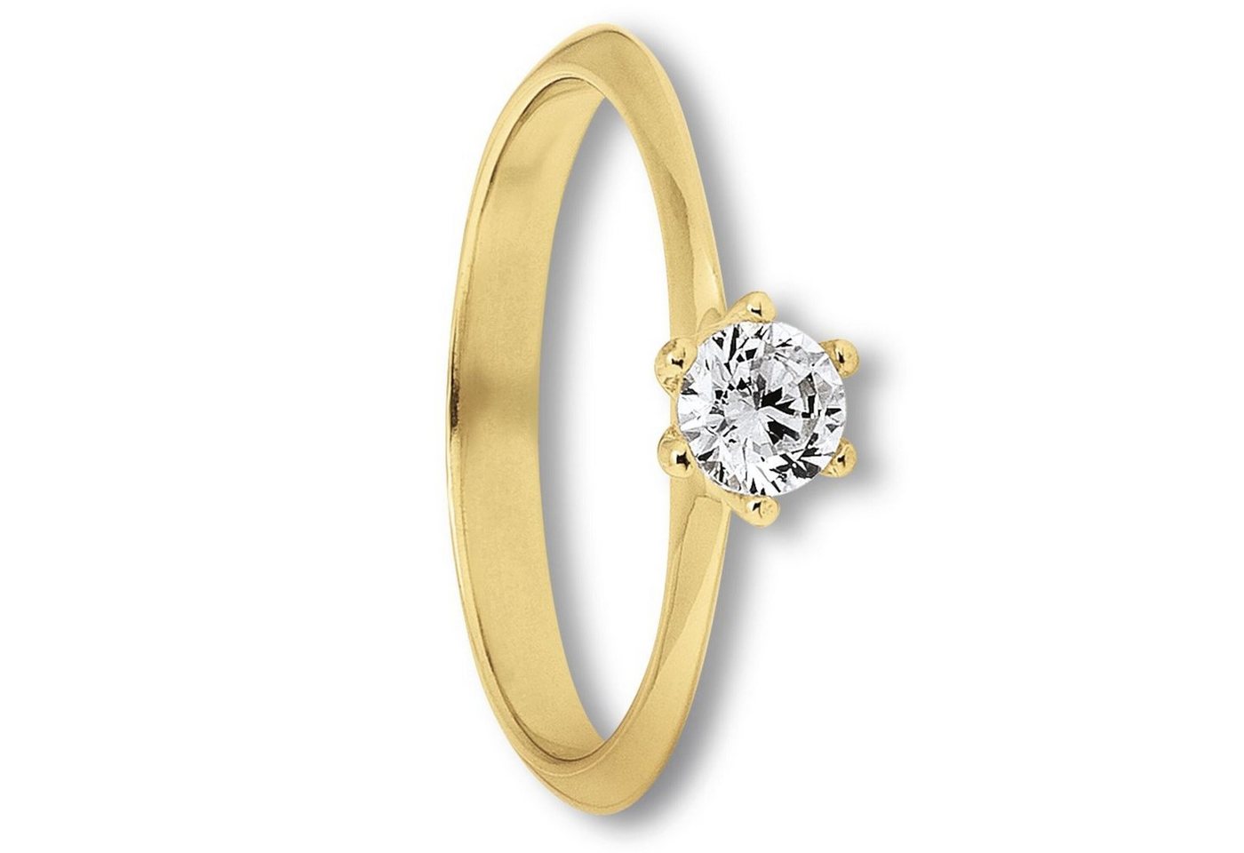 ONE ELEMENT Goldring Zirkonia Ring aus 333 Gelbgold, Ihr persönliches Symbol – liebevoll gearbeitet für jeden Tag von ONE ELEMENT