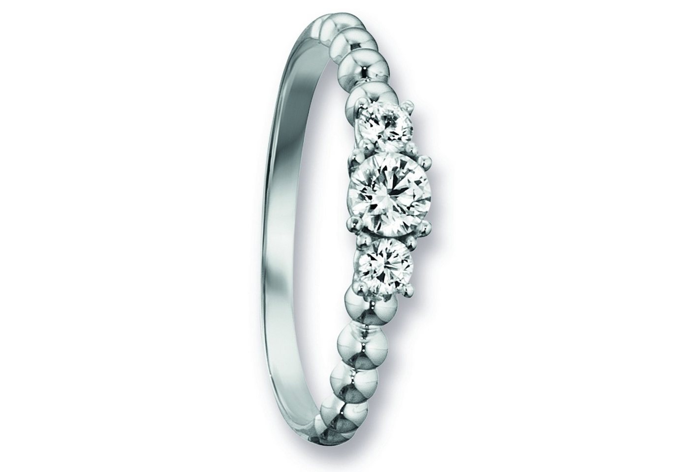 ONE ELEMENT Goldring Zirkonia Ring aus 333 Weißgold, Ausdruck von Individualität – dezent, bedeutungsvoll, nah am Herzen von ONE ELEMENT