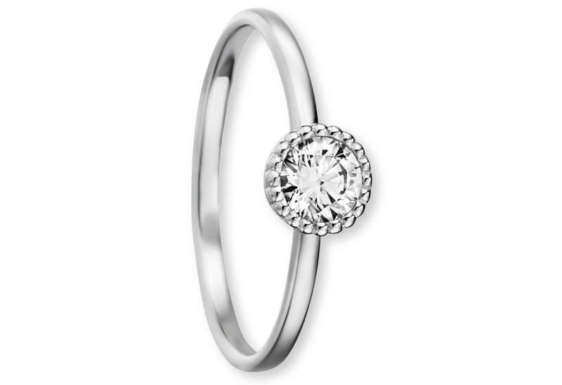 ONE ELEMENT Goldring Zirkonia Ring aus 333 Weißgold, Ausdruck von Individualität – dezent, bedeutungsvoll, nah am Herzen von ONE ELEMENT