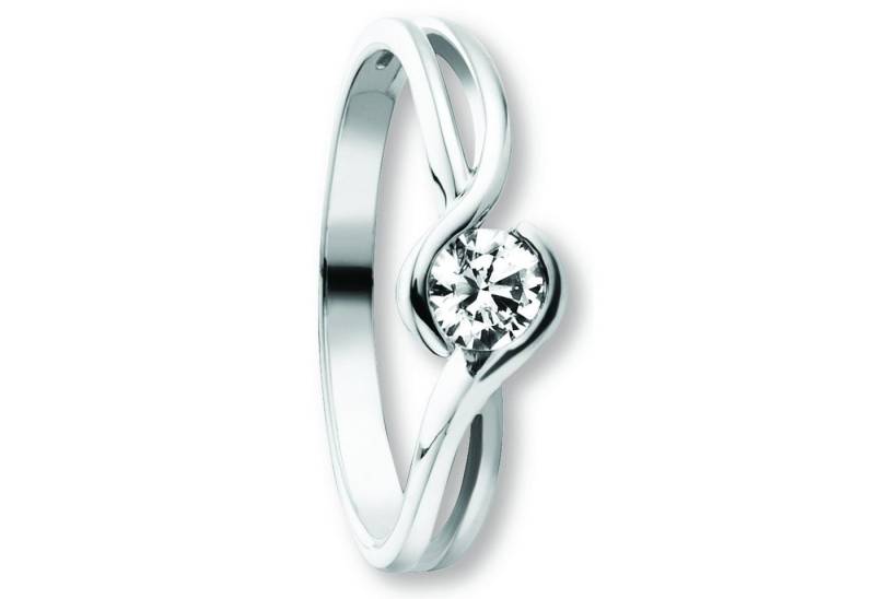 ONE ELEMENT Goldring Zirkonia Ring aus 333 Weißgold, Ausdruck von Individualität – dezent, bedeutungsvoll, nah am Herzen von ONE ELEMENT