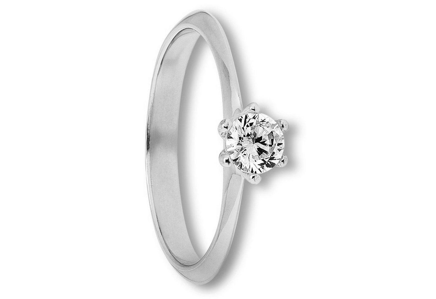 ONE ELEMENT Goldring Zirkonia Ring aus 333 Weißgold, Damen Gold Schmuck von ONE ELEMENT