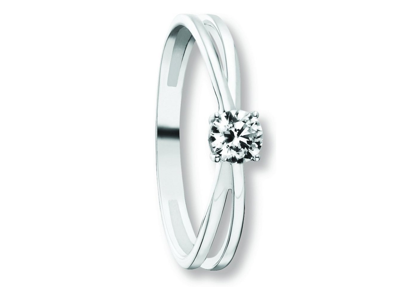 ONE ELEMENT Goldring Zirkonia Ring aus 333 Weißgold, Dezente Symbolik – stilvoller Begleiter für jeden Anlass von ONE ELEMENT