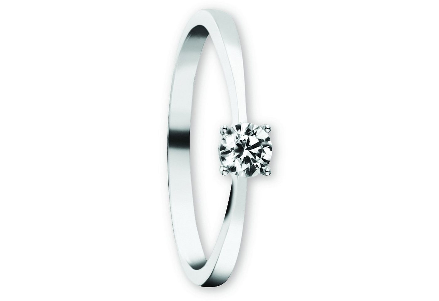 ONE ELEMENT Goldring Zirkonia Ring aus 333 Weißgold, Ihr persönliches Symbol – liebevoll gearbeitet für jeden Tag von ONE ELEMENT