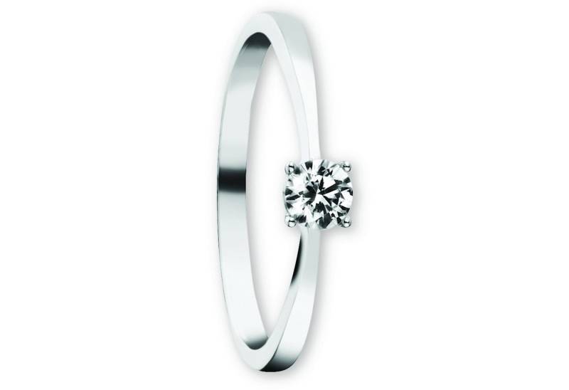 ONE ELEMENT Goldring Zirkonia Ring aus 333 Weißgold, Ihr persönliches Symbol – liebevoll gearbeitet für jeden Tag von ONE ELEMENT