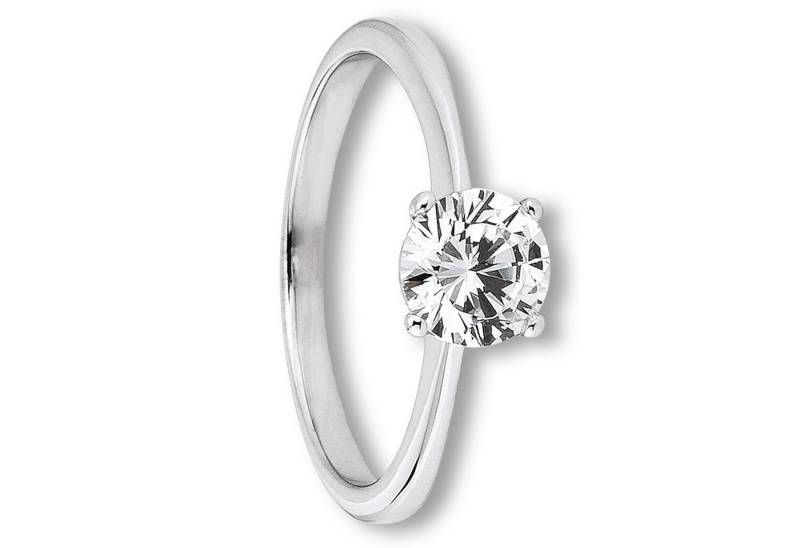 ONE ELEMENT Goldring Zirkonia Ring aus 333 Weißgold, Symbolische Note – harmonisch gestaltet mit Liebe zum Detail von ONE ELEMENT