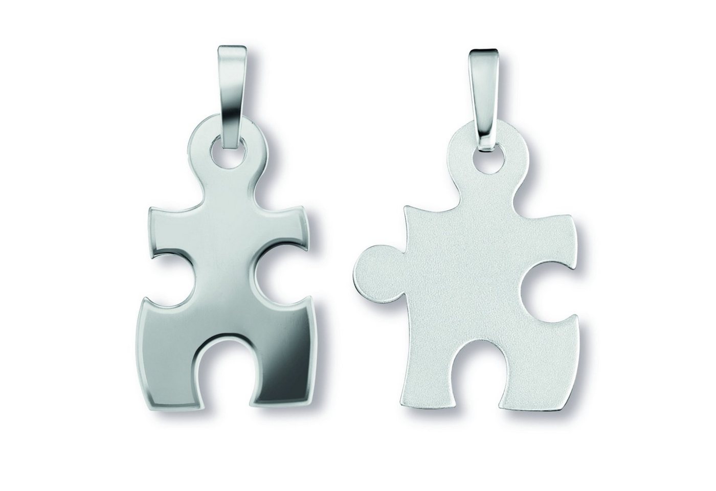 ONE ELEMENT Kette mit Anhänger Puzzle Anhänger aus 925 Silber, Schmuckset - Set mit verstellbarer Halskette von ONE ELEMENT