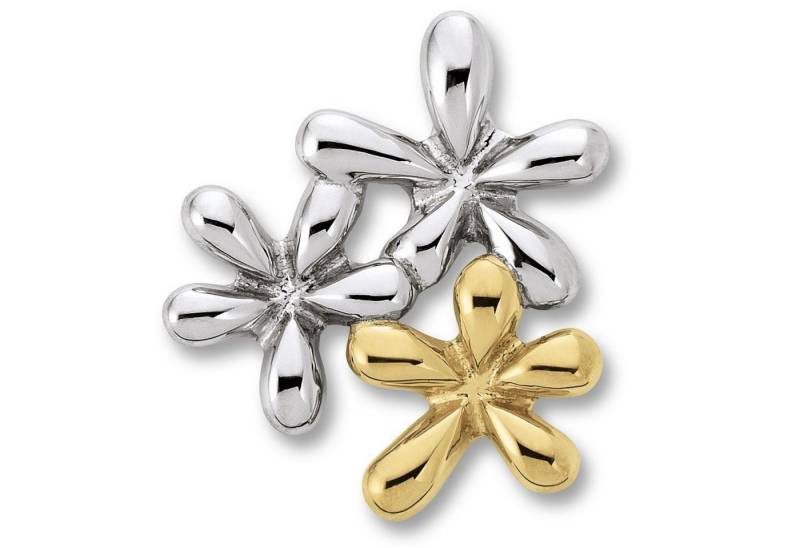 ONE ELEMENT Kette mit Anhänger Schmuckset - Set mit Halskette Blume Anhänger aus 925 Silber, Damen Schmuckset - Set mit verstellbarer Halskette von ONE ELEMENT