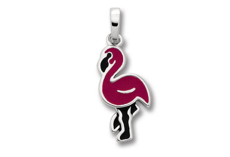 ONE ELEMENT Kette mit Anhänger Schmuckset - Set mit Halskette Flamingo Anhänger aus 925 Silber, Damen Schmuckset - Set mit verstellbarer Halskette von ONE ELEMENT