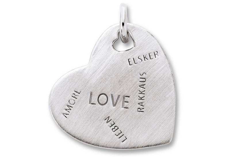 ONE ELEMENT Kette mit Anhänger Schmuckset - Set mit Halskette Herz Herz Anhänger aus 925 Silber, Damen Schmuckset - Set mit verstellbarer Halskette von ONE ELEMENT