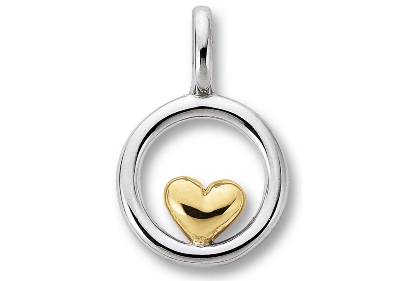 ONE ELEMENT Kette mit Anhänger Schmuckset - Set mit Halskette Herz Herz Anhänger aus 925 Silber, Damen Schmuckset - Set mit verstellbarer Halskette von ONE ELEMENT