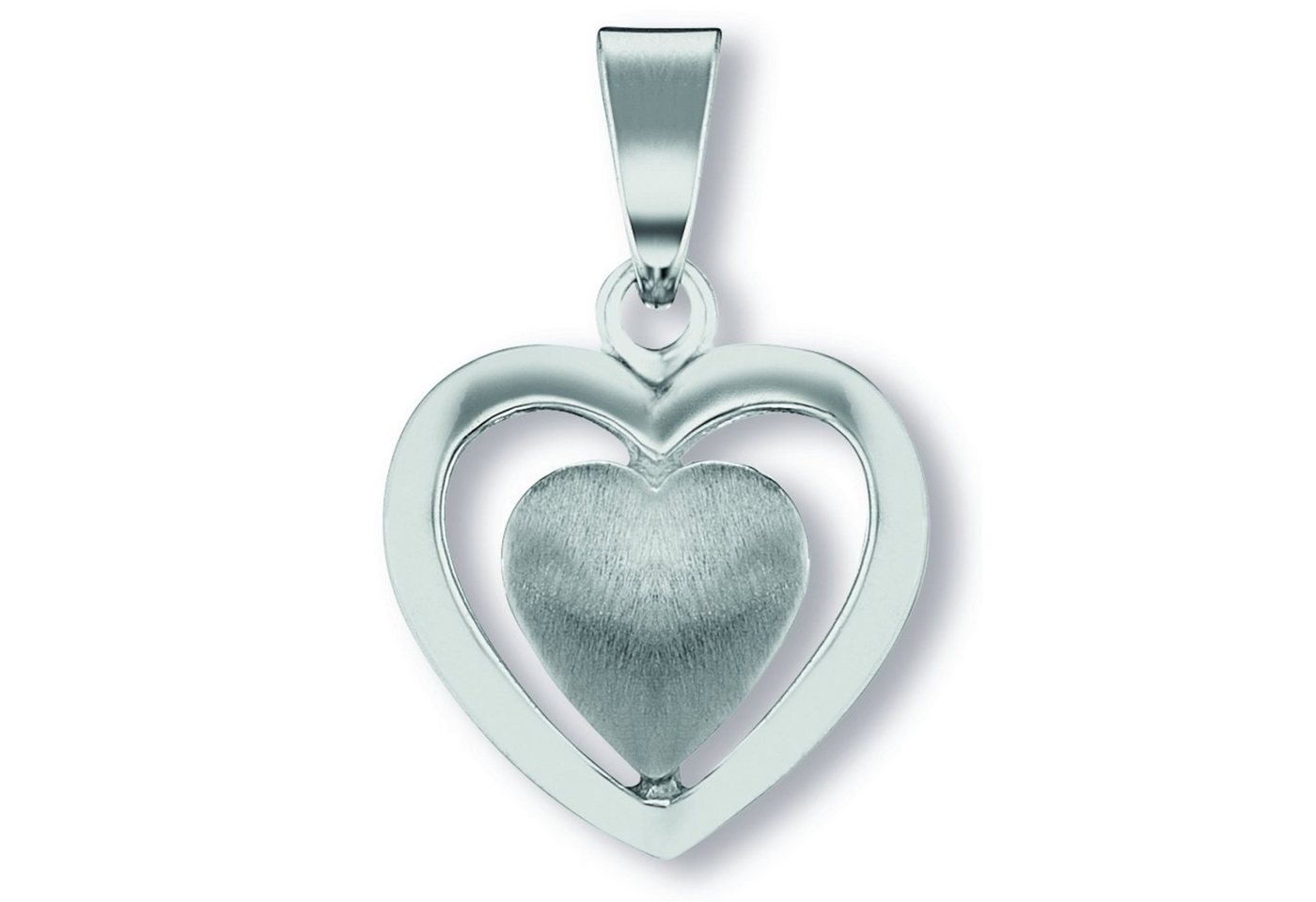 ONE ELEMENT Kette mit Anhänger Schmuckset - Set mit Halskette Herz Herz Anhänger aus 925 Silber, Ein Geschenk von Herzen – zart, elegant & voller Symbolik von ONE ELEMENT