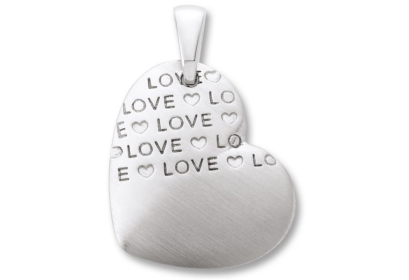 ONE ELEMENT Kette mit Anhänger Schmuckset - Set mit Halskette Herz Herz Anhänger aus 925 Silber, Damen Schmuckset - Set mit verstellbarer Halskette von ONE ELEMENT