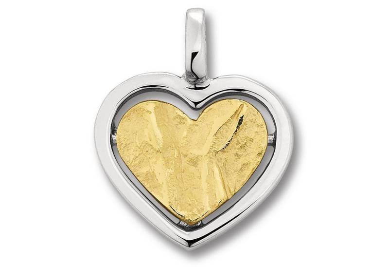 ONE ELEMENT Kette mit Anhänger Schmuckset - Set mit Halskette Herz Herz Anhänger aus 925 Silber, Damen Schmuckset - Set mit verstellbarer Halskette von ONE ELEMENT