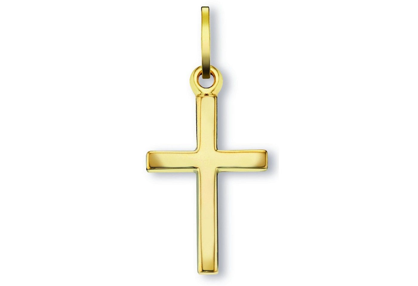 ONE ELEMENT Kette mit Anhänger Schmuckset - Set mit Halskette Kreuz Anhänger aus 333 Gelbgold, Damen Schmuckset - Set mit verstellbarer Halskette von ONE ELEMENT