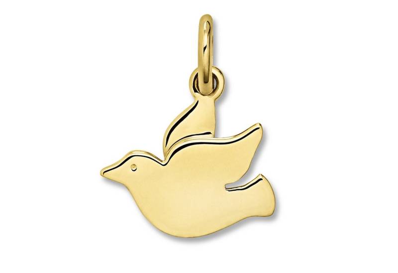 ONE ELEMENT Kette mit Anhänger Schmuckset - Set mit Halskette Taube Anhänger aus 333 Gelbgold, Symbolische Note – harmonisch gestaltet mit Liebe zum Detail von ONE ELEMENT