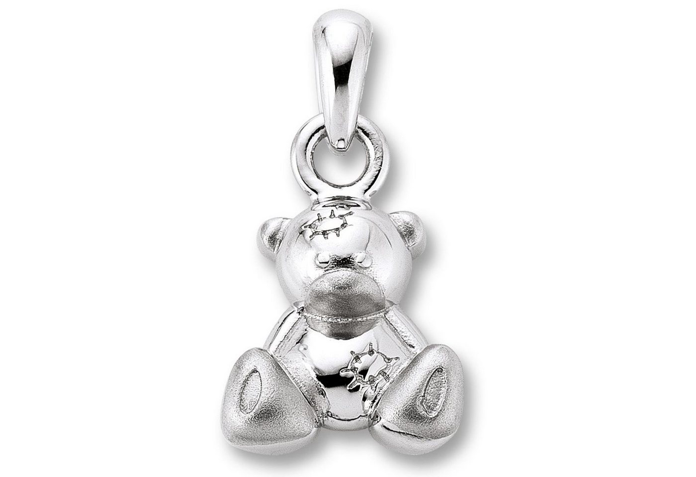 ONE ELEMENT Kette mit Anhänger Schmuckset - Set mit Halskette Teddybär Anhänger aus 925 Silber, Damen Schmuckset - Set mit verstellbarer Halskette von ONE ELEMENT