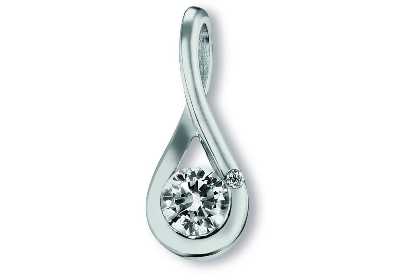 ONE ELEMENT Kette mit Anhänger Schmuckset - Set mit Halskette Zirkonia Anhänger aus 925 Silber, Persönlicher Akzent – schlicht, modern, aussagekräftig von ONE ELEMENT