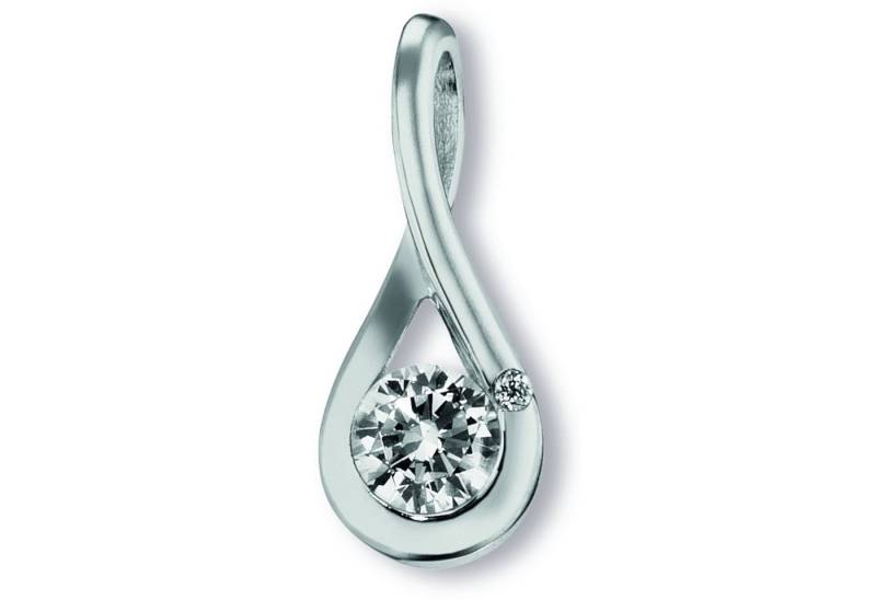 ONE ELEMENT Kette mit Anhänger Schmuckset - Set mit Halskette Zirkonia Anhänger aus 925 Silber, Persönlicher Akzent – schlicht, modern, aussagekräftig von ONE ELEMENT