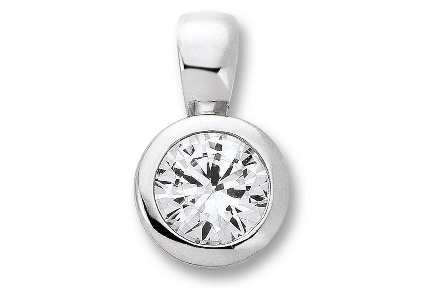 ONE ELEMENT Kette mit Anhänger Schmuckset - Set mit Halskette Zirkonia Anhänger aus 925 Silber, Kleines Statement – persönlich, stilvoll, alltagstauglich von ONE ELEMENT