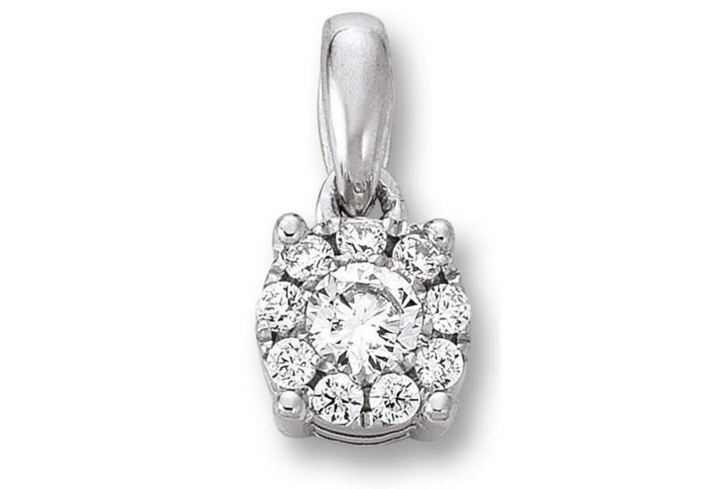 ONE ELEMENT Kette mit Anhänger Schmuckset - Set mit Halskette Zirkonia Anhänger aus 925 Silber, Symbolische Note – harmonisch gestaltet mit Liebe zum Detail von ONE ELEMENT