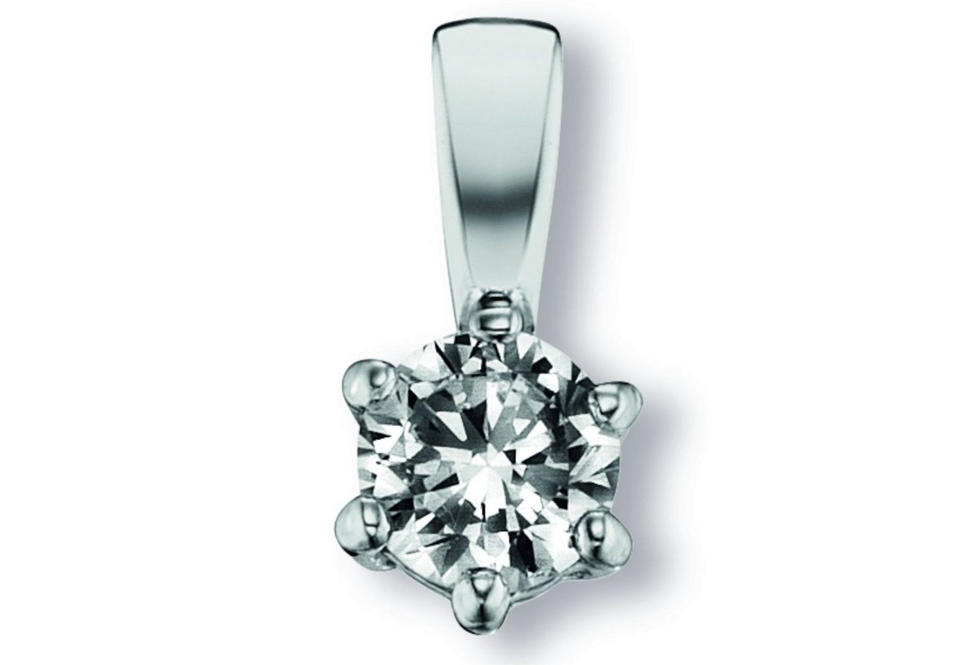 ONE ELEMENT Kette mit Anhänger Schmuckset - Set mit Halskette Zirkonia Anhänger aus 925 Silber, Damen Schmuckset - Set mit verstellbarer Halskette von ONE ELEMENT