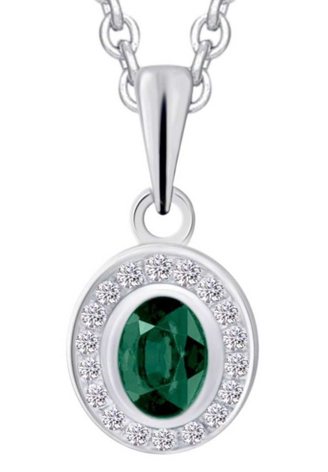 ONE ELEMENT Kettenanhänger 0,04 ct Diamant Brillant Smaragd Anhänger aus 585 Weißgold, Damen Gold Schmuck ONE ELEMENT Kettenanhänger 0,04 ct Diamant Brillant Smaragd Anhänger aus 585 Weißgold, Damen Gold Schmuck von ONE ELEMENT