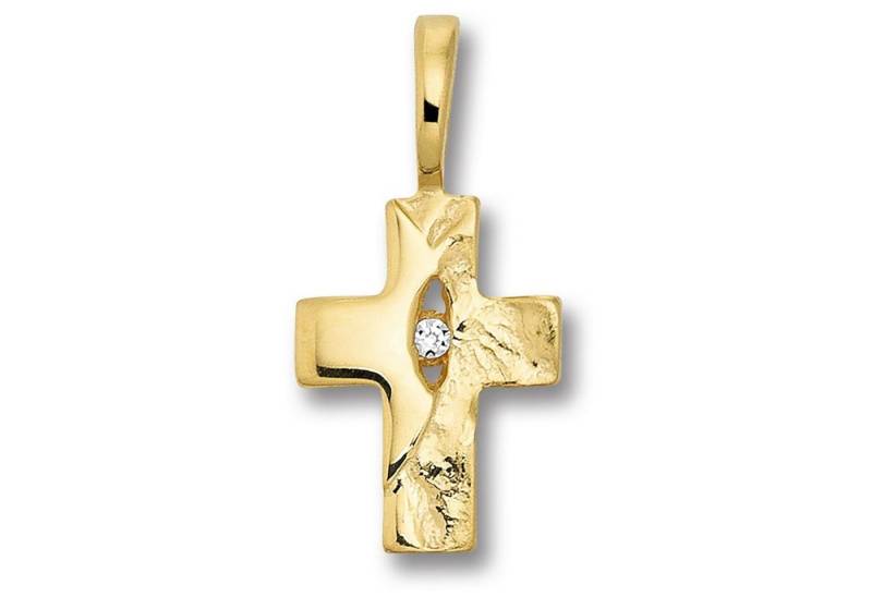 ONE ELEMENT Kettenanhänger 0.01 ct Diamant Brillant Anhänger aus 585 Gelbgold, Damen Gold Schmuck von ONE ELEMENT