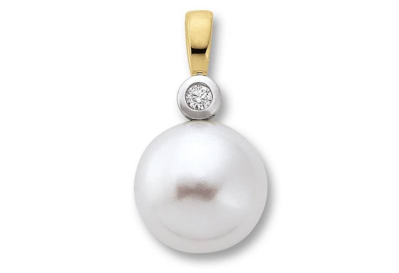 ONE ELEMENT Kettenanhänger 0.02 ct Diamant Brillant Anhänger aus 585 Gelbgold, Stilvoll zurückhaltend – Diamantakzente mit ruhiger Eleganz von ONE ELEMENT