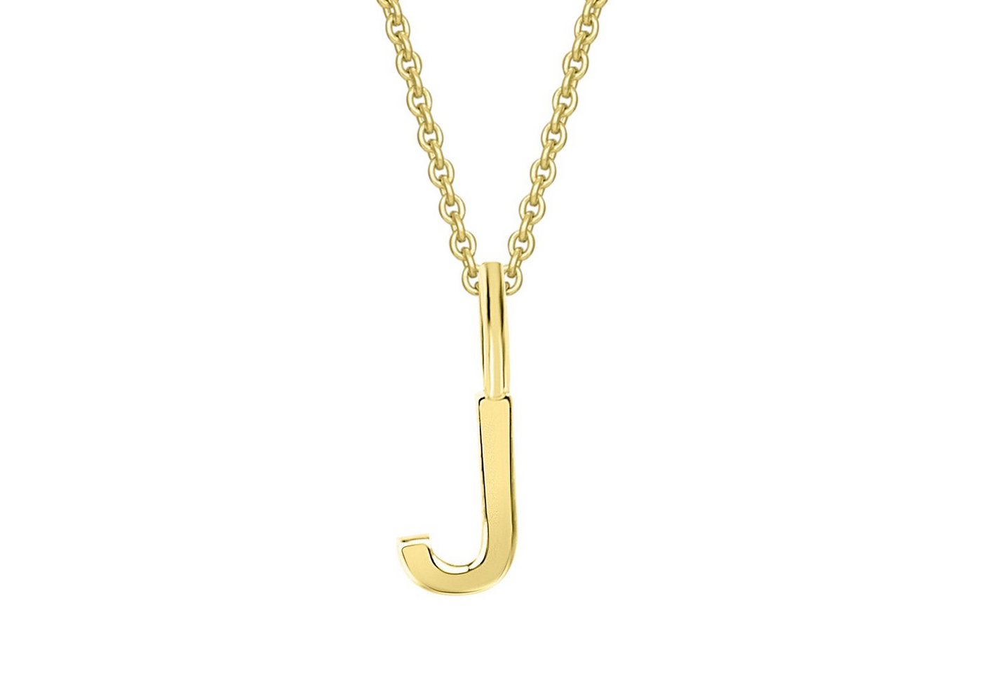 ONE ELEMENT Kettenanhänger Buchstabe J Buchstaben Anhänger aus 333 Gelbgold, Ein Schmuckstück mit Persönlichkeit – ideal zum Verschenken von ONE ELEMENT