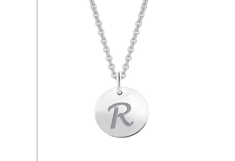 ONE ELEMENT Kettenanhänger Buchstabe R Buchstaben Anhänger aus 333 Weißgold Ø 11,0 mm, Ein Schmuckstück mit Persönlichkeit – ideal zum Verschenken von ONE ELEMENT